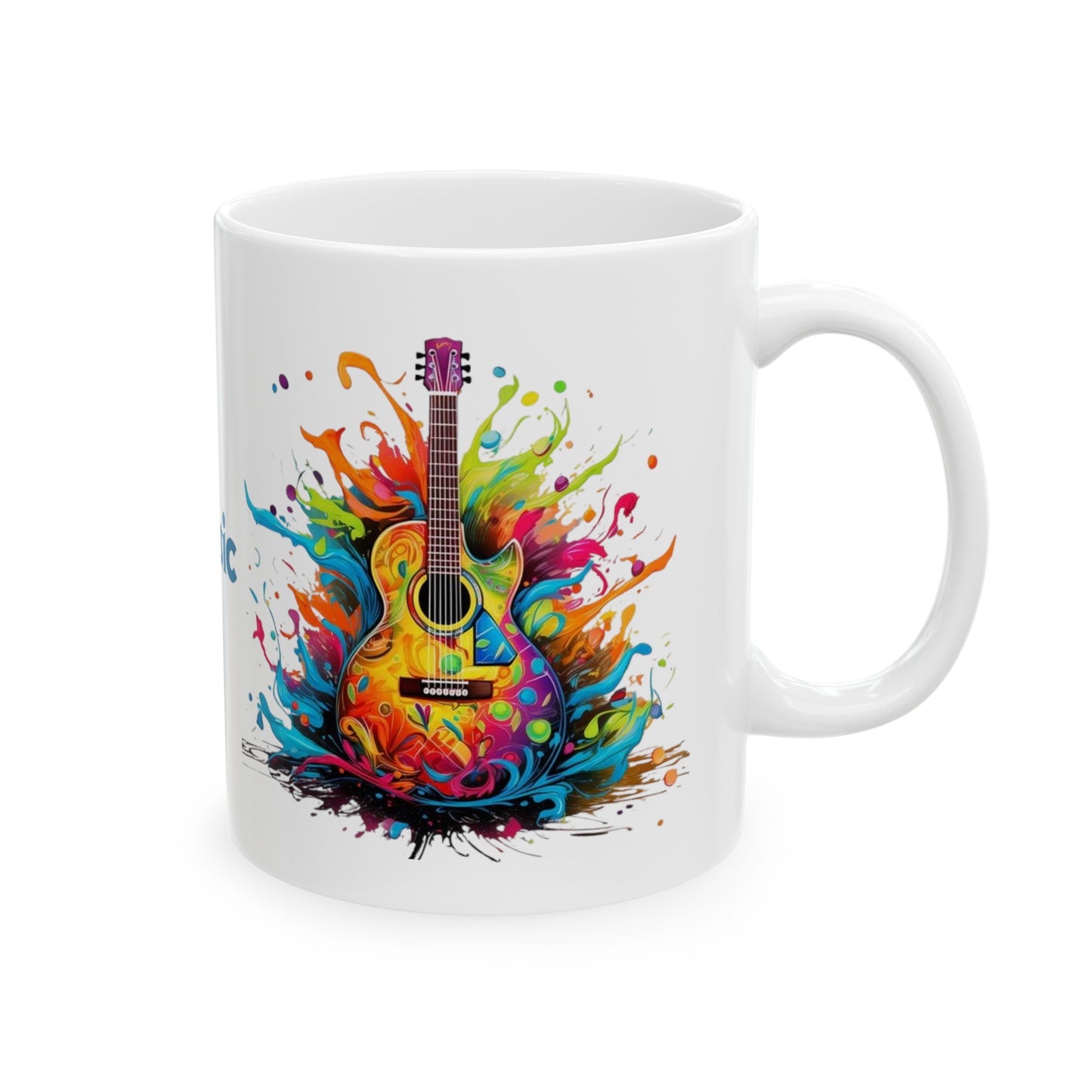 I Love Music Mug 11 Ounces White