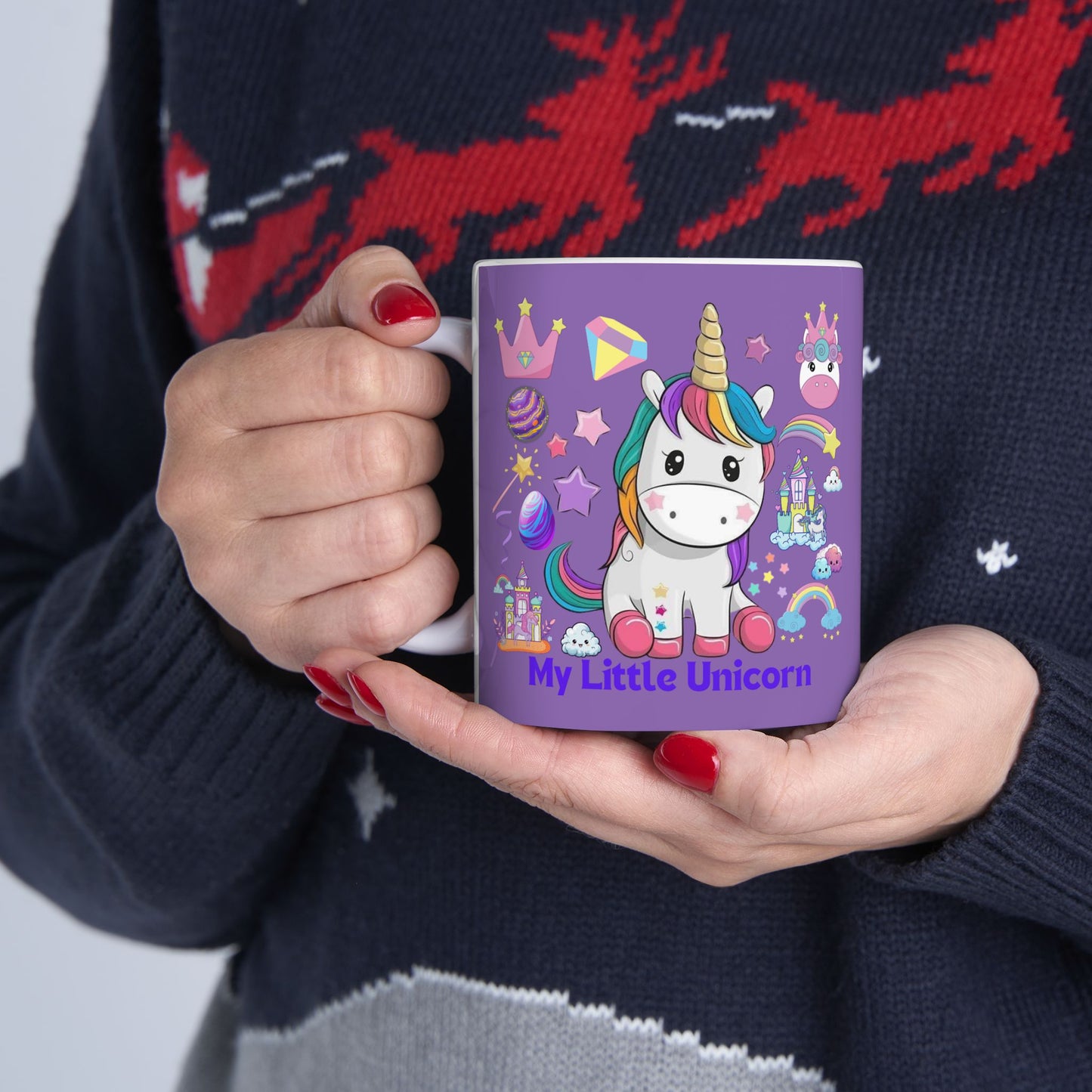 My Little Unicorn Fantasy Mug 11-15 Ounces Light Purple
