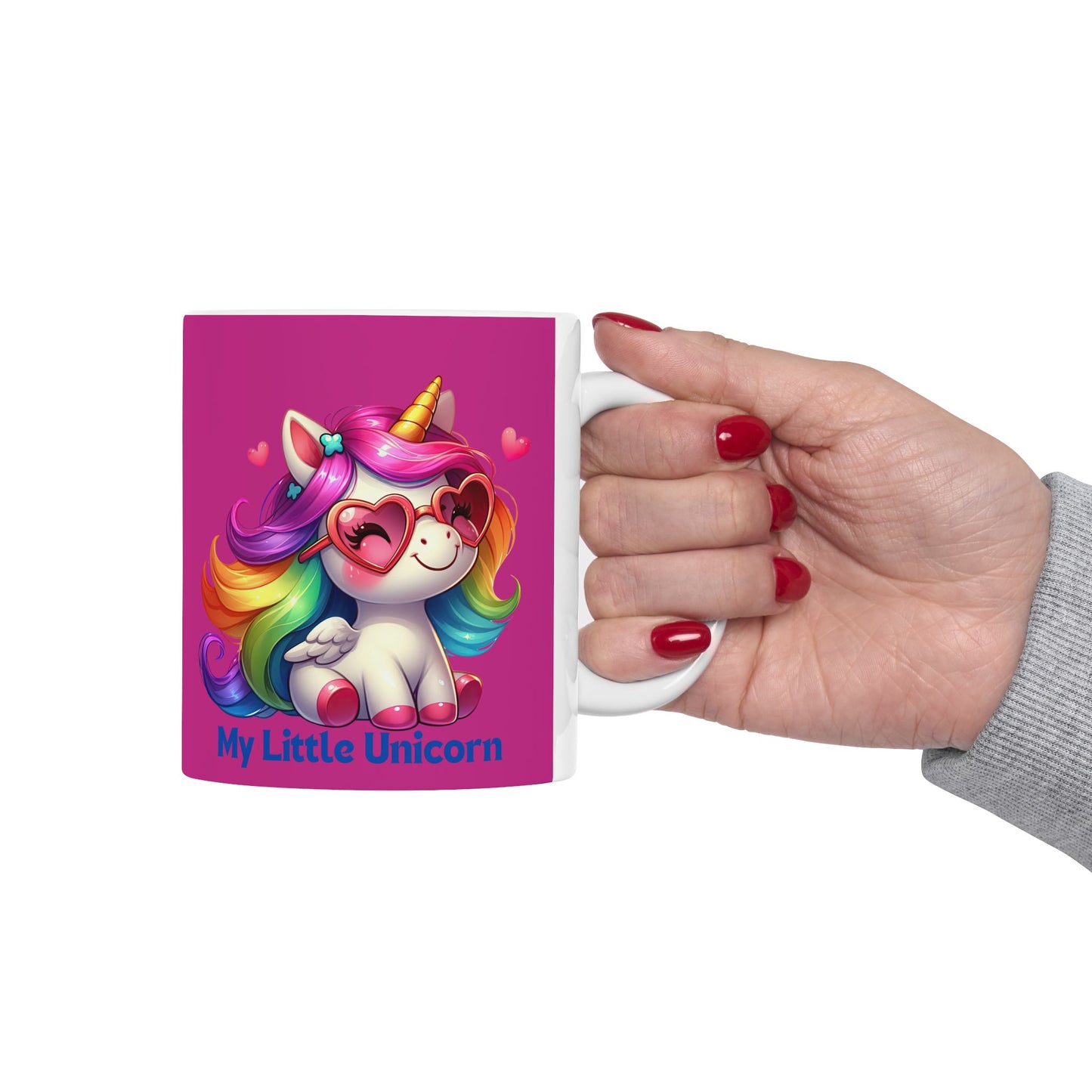 My Little Unicorn Rainbow Mug 11-15 Ounces Pink