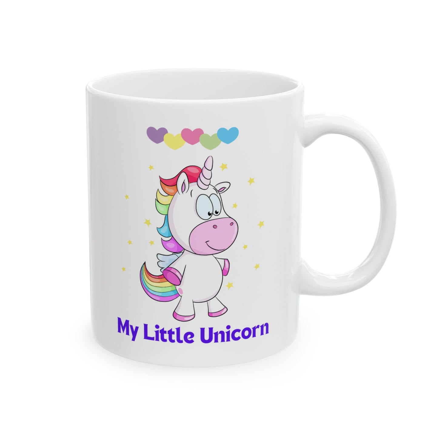 My Little Unicorn Love Mug 11-15 Ounces Light White