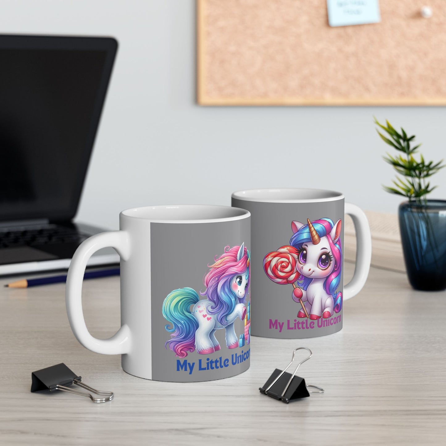 My Little Unicorn Princess Mug 11-15 Ounces Grey