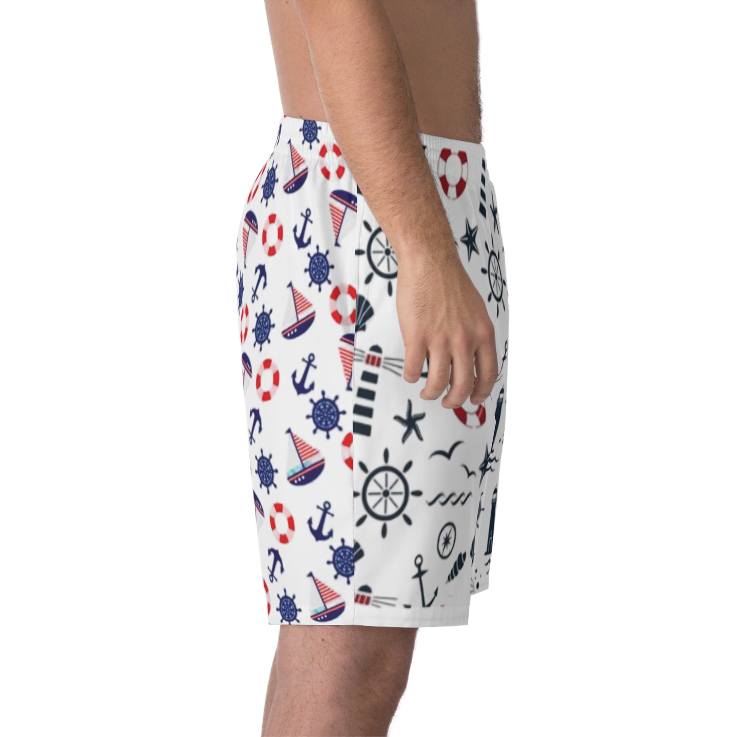 Men's Elastic Beach Shorts (AOP)