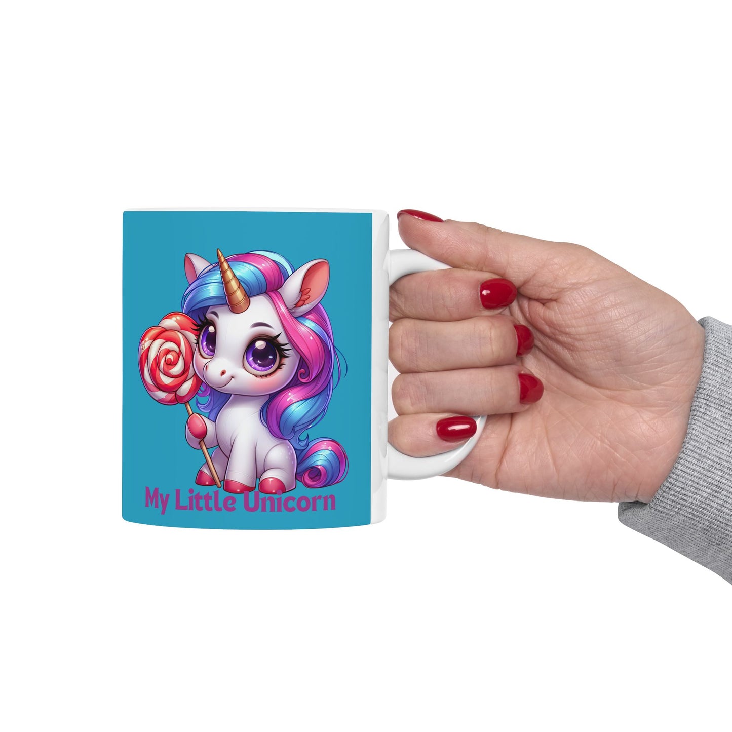 My Little Unicorn Princess Mug 11-15 Ounces Turquoise