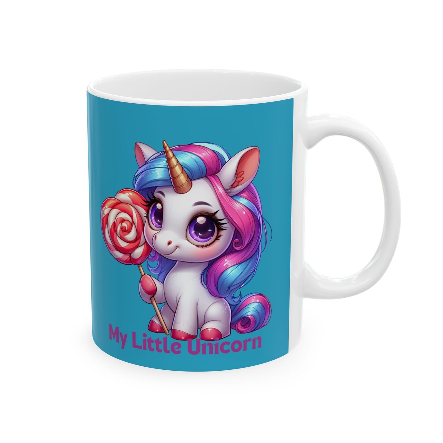 My Little Unicorn Princess Mug 11-15 Ounces Turquoise