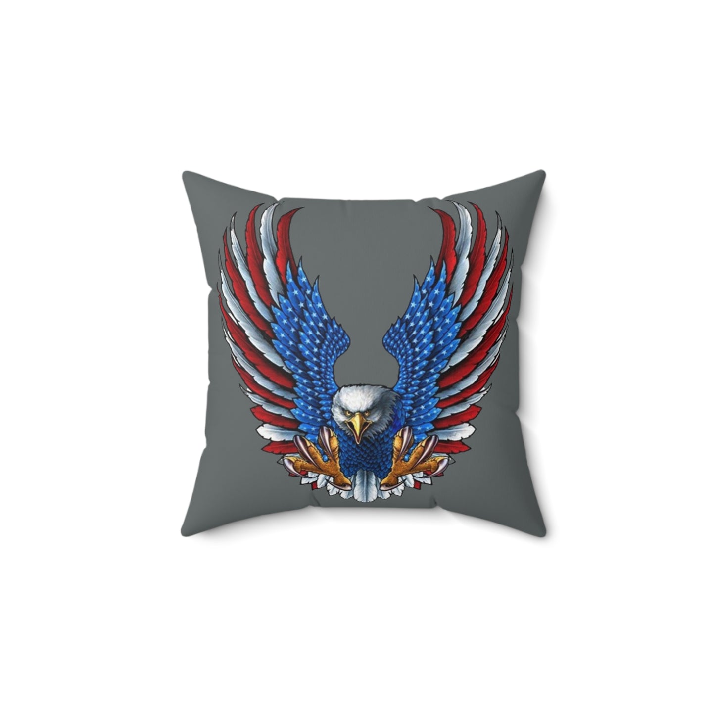 Eagle Usa Spun Polyester Pillow Dark Grey