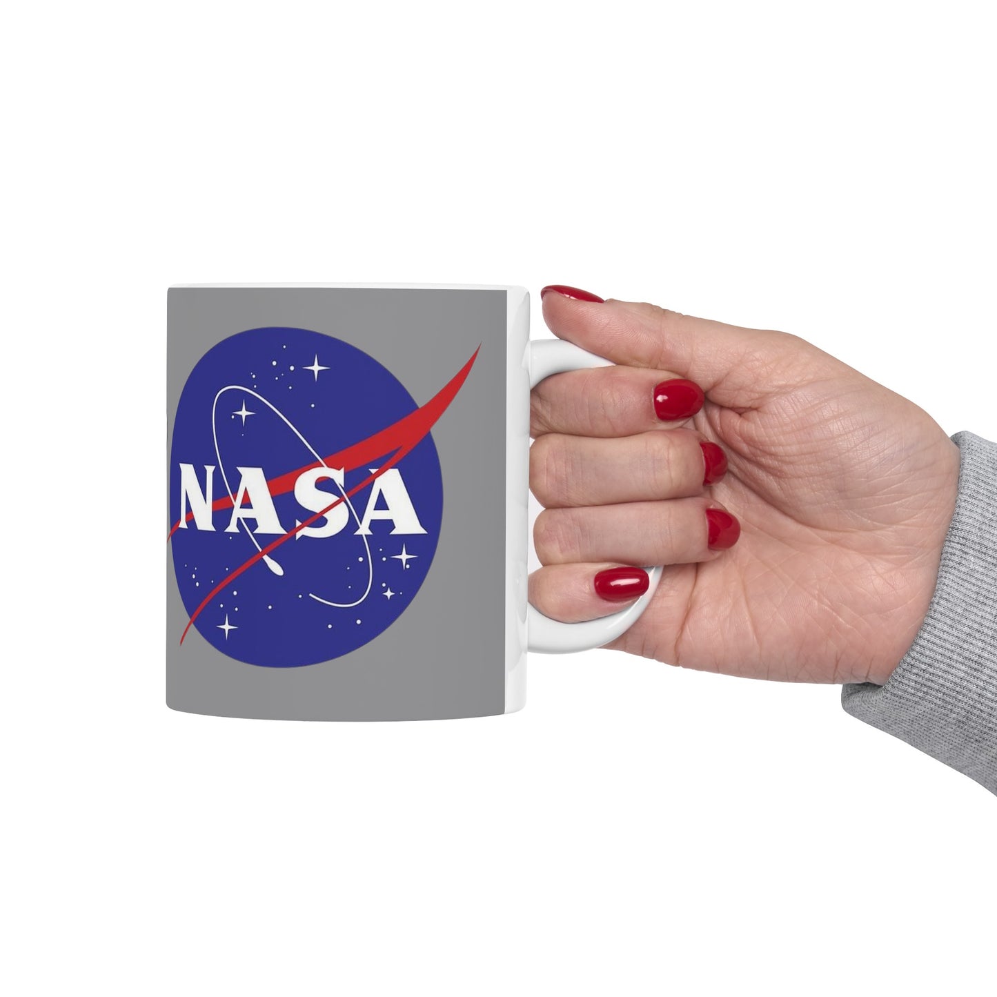 Nasa Alien Mug 11 Ounces Grey