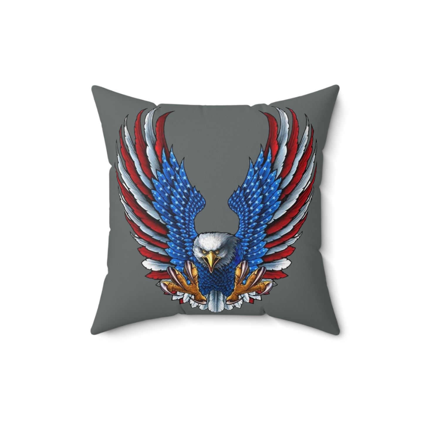 Eagle Usa Spun Polyester Pillow Dark Grey