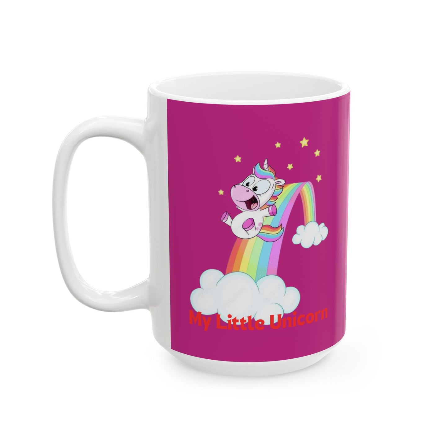 My Little Gold Star Unicorn Mug 11-15 Ounces Pink