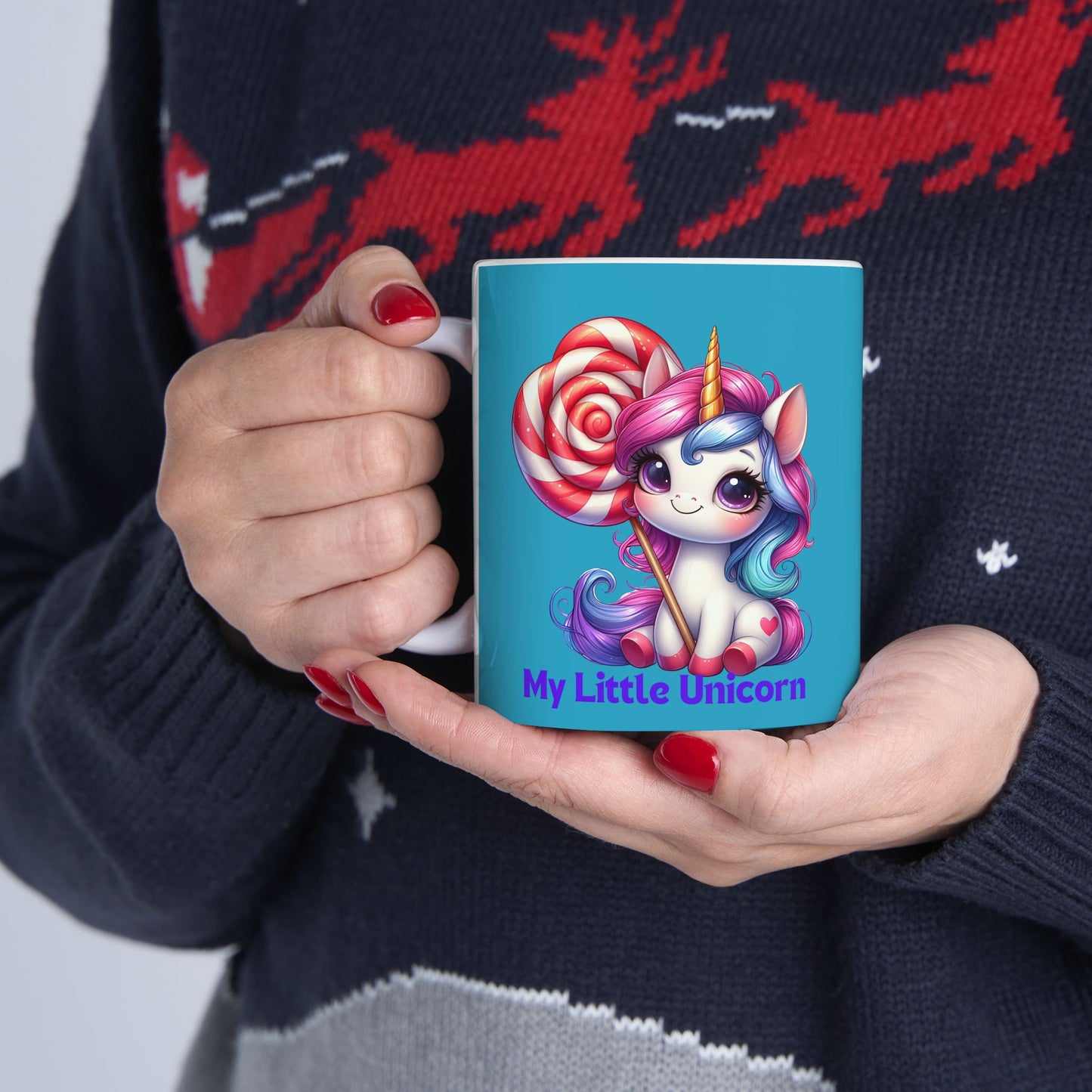 My Little Unicorn Sweet Mug 11-15 Ounces Turquoise