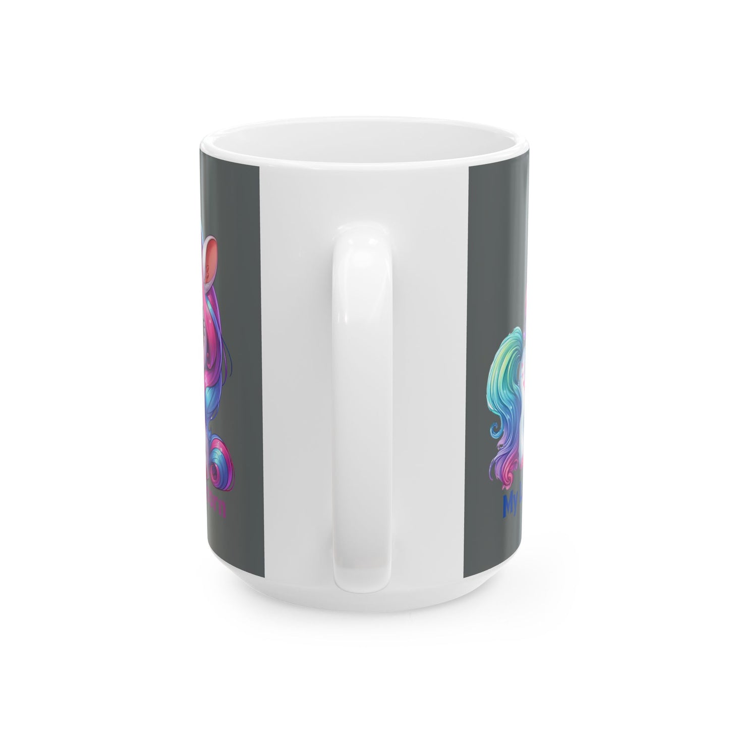 My Little Unicorn Princess Mug 11-15 Ounces Dark Grey