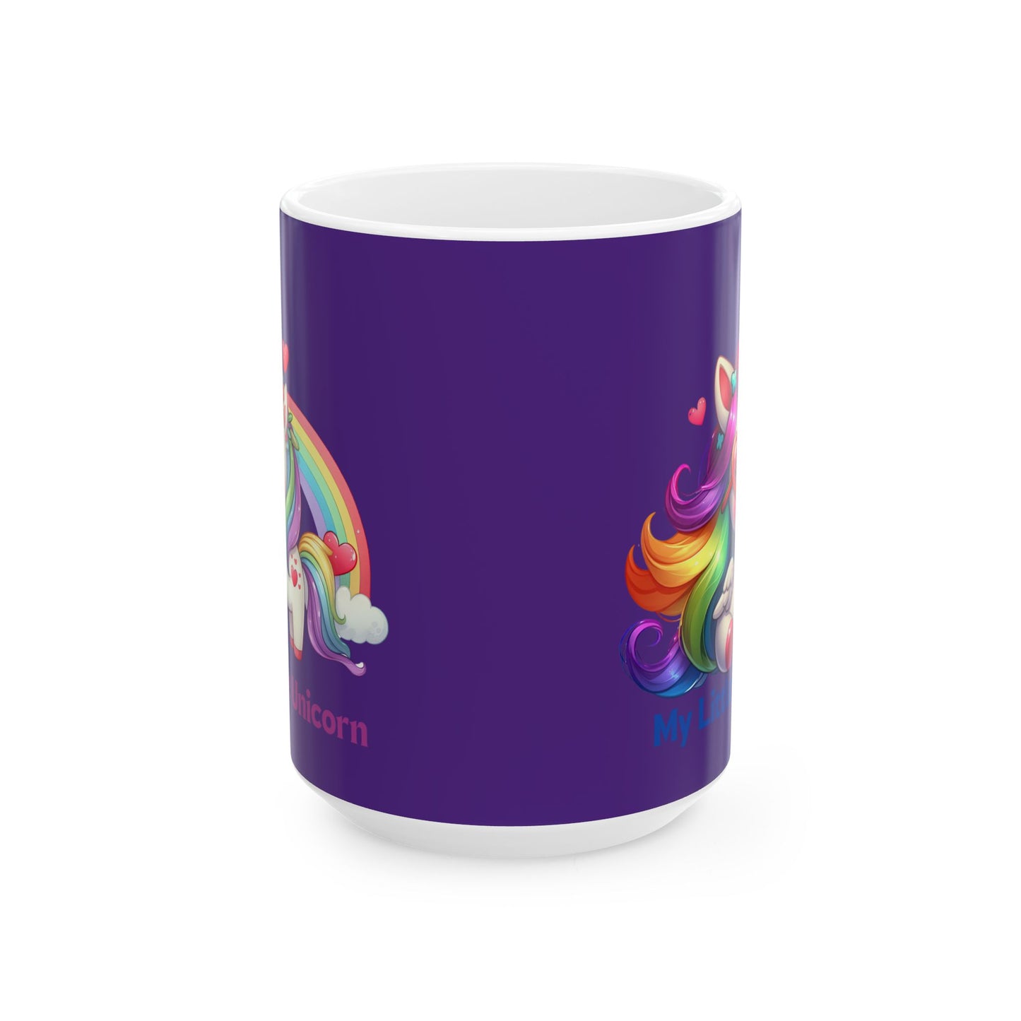 My Little Unicorn Rainbow Mug 11-15 Ounces Purple