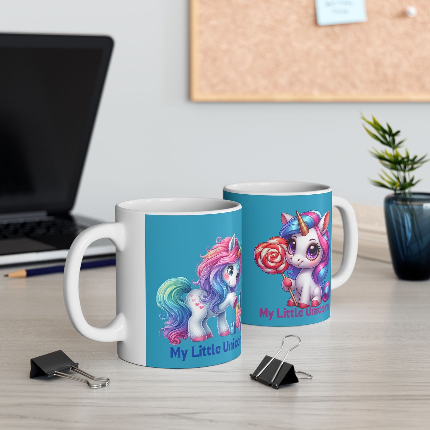 My Little Unicorn Princess Mug 11-15 Ounces Turquoise