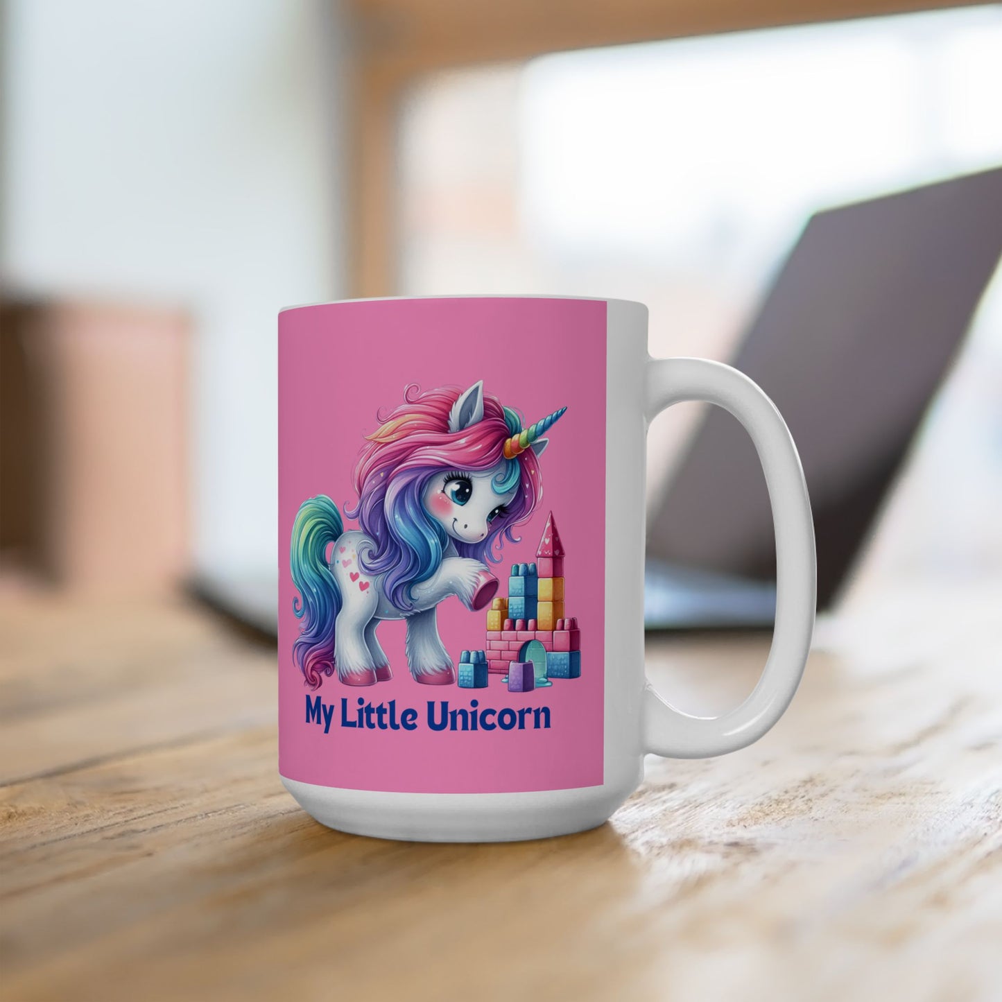 My Little Unicorn Castle Mug 11-15 Ounces Pink
