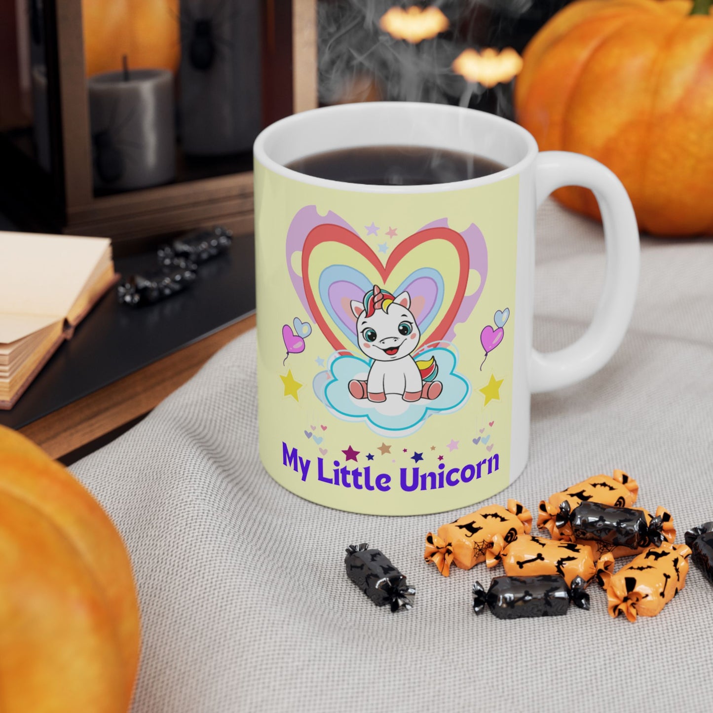 My Little Gold Star Unicorn Mug 11-15 Onces Yellow