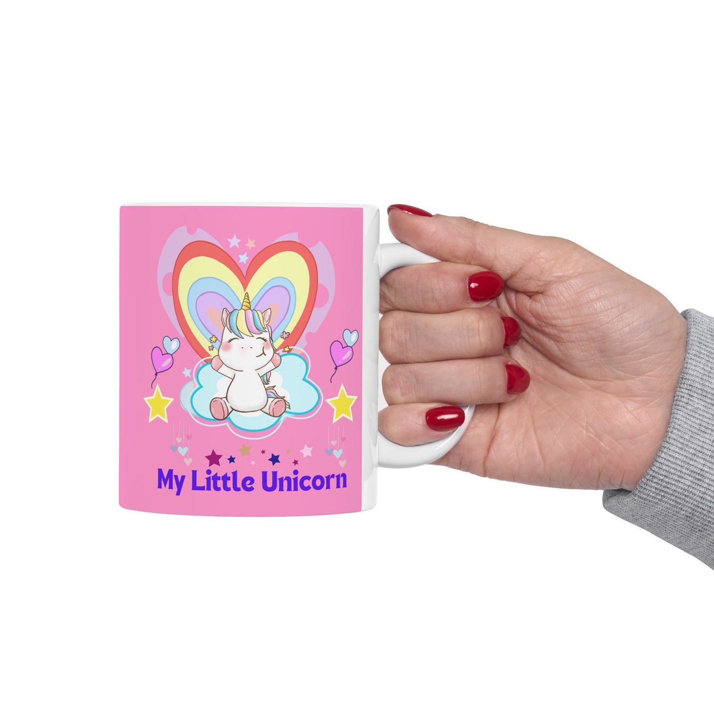 My Little Unicorn Love Mug 11-15 Ounces Pink