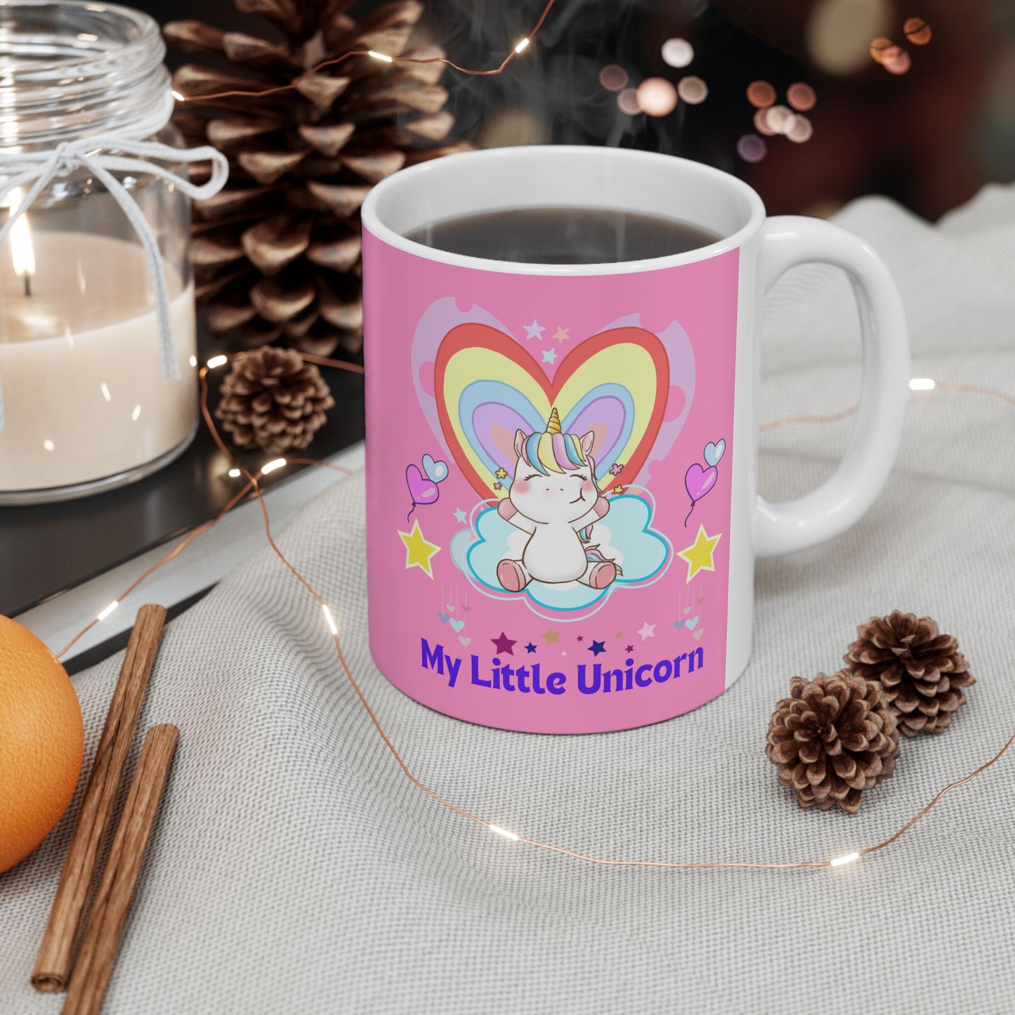My Little Unicorn Love Mug 11-15 Ounces Pink