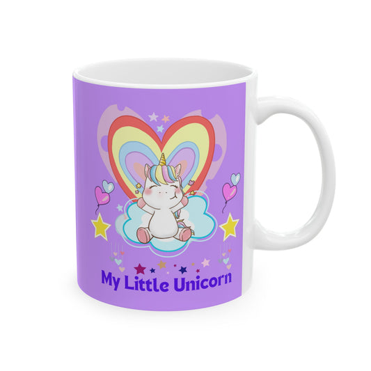 My Little Unicorn Love Mug 11-15 Ounces Purple