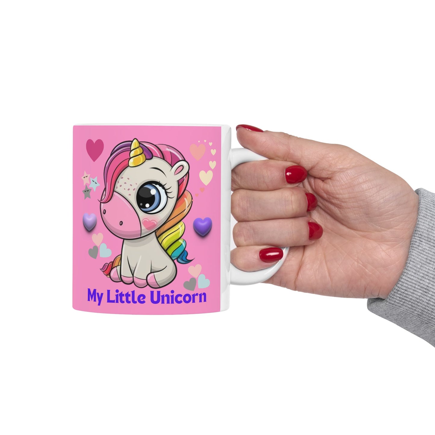 My Little Unicorn Balloons Mug 11-15 Ounces Pink
