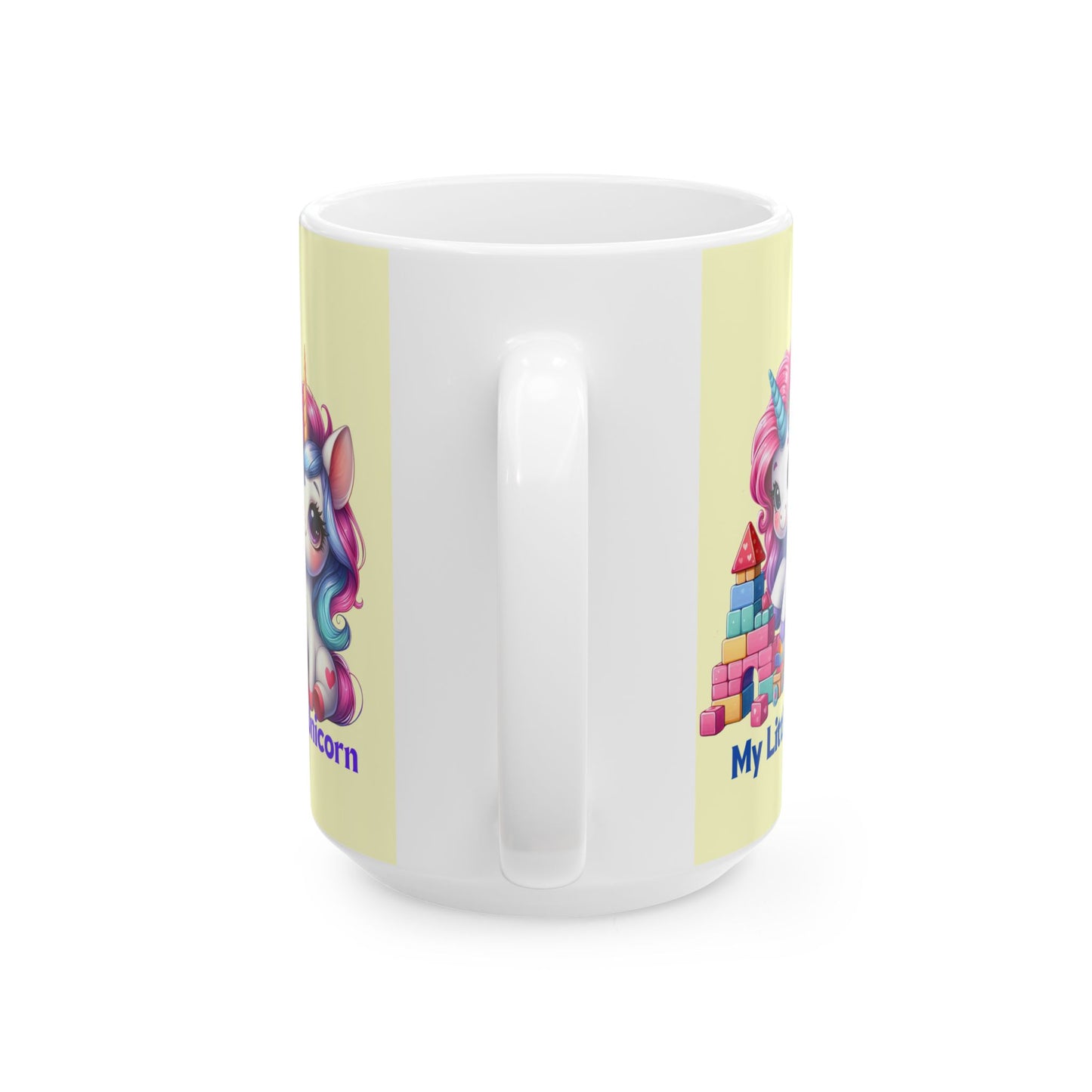 My Little Unicorn Candy Mug 11-15 Ounces Yellow