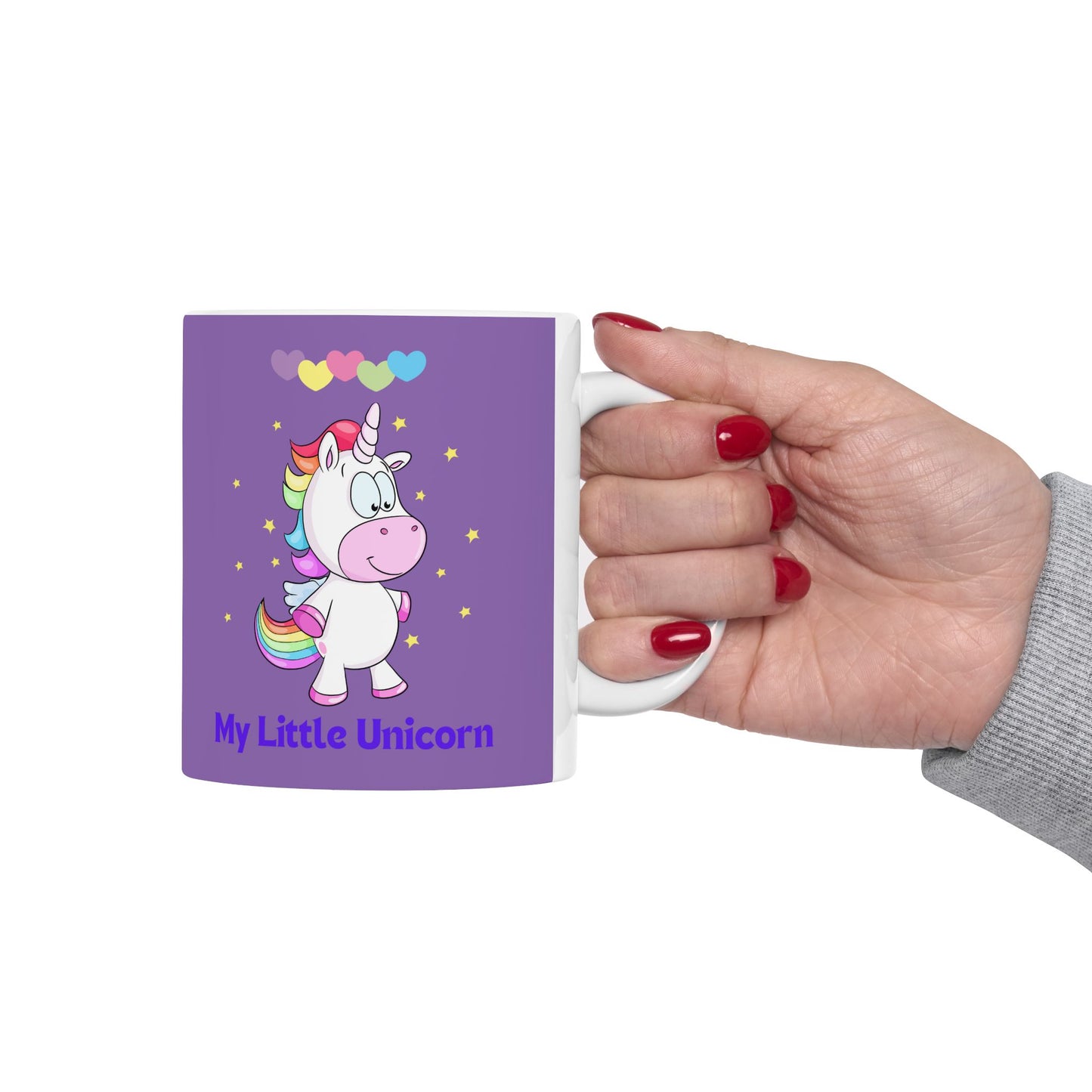 My Little Unicorn Love Mug 11-15 Ounces Light Purple