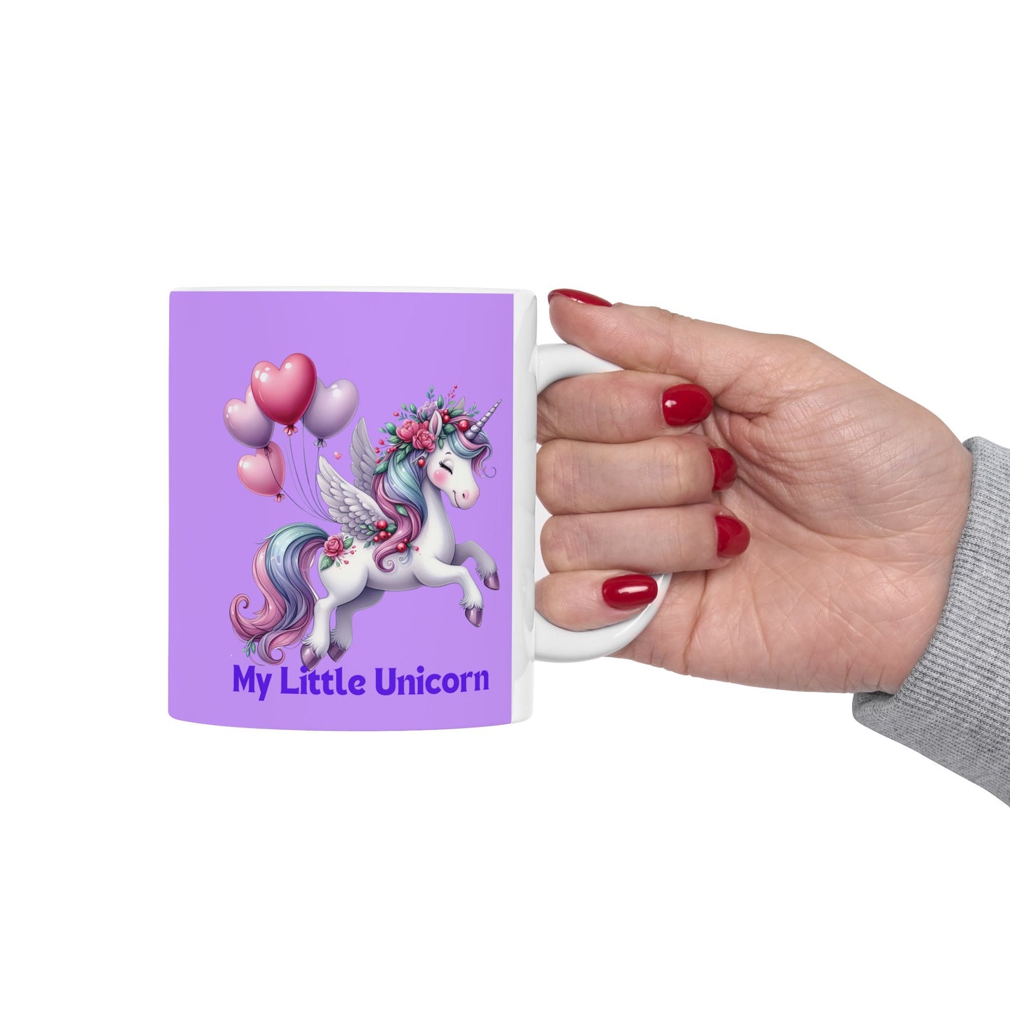 My Little Unicorn Horse Mug 11-15 Ounces Purple