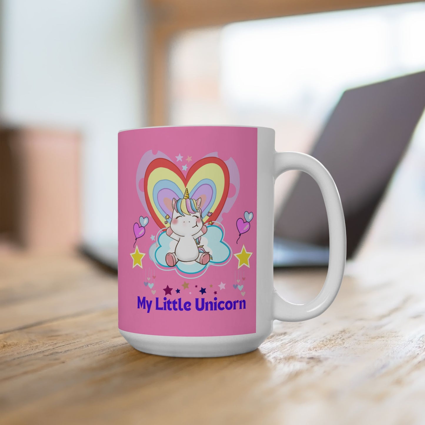 My Little Unicorn Love Mug 11-15 Ounces Pink