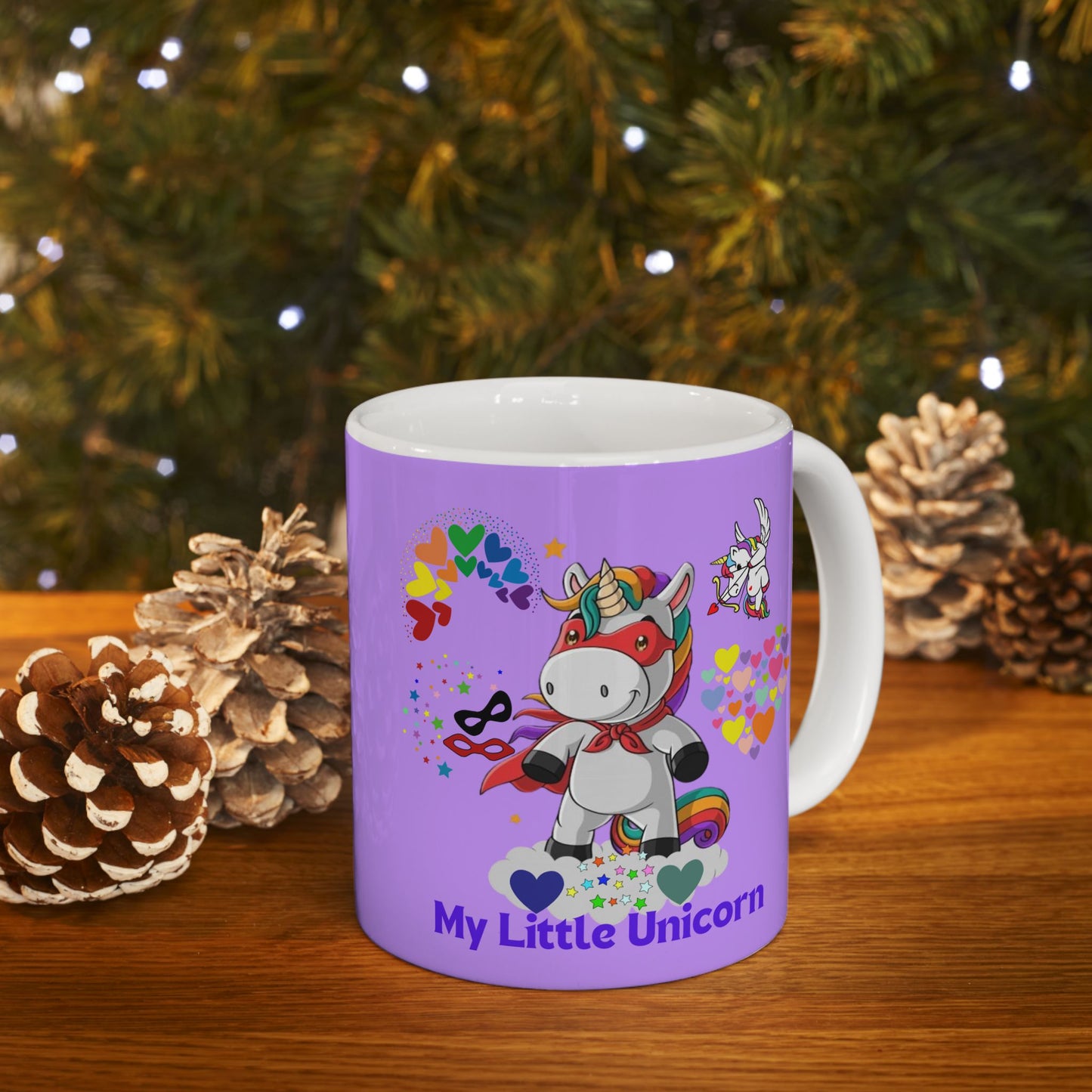 My Little Unicorn Couple Mug 11-15 Ounces White