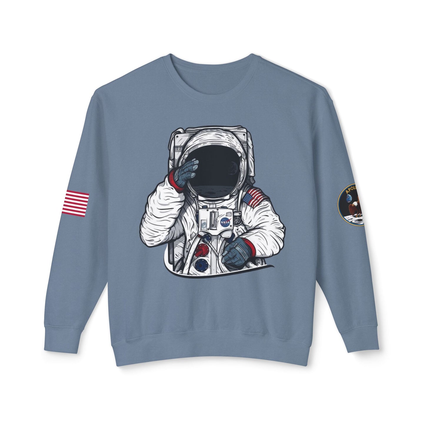 Unisex Long Sleeves Lightweight Crewneck Sweatshirt