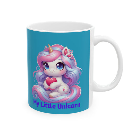 My Little Unicorn Sweet Mug 11-15 Ounces Turquoise