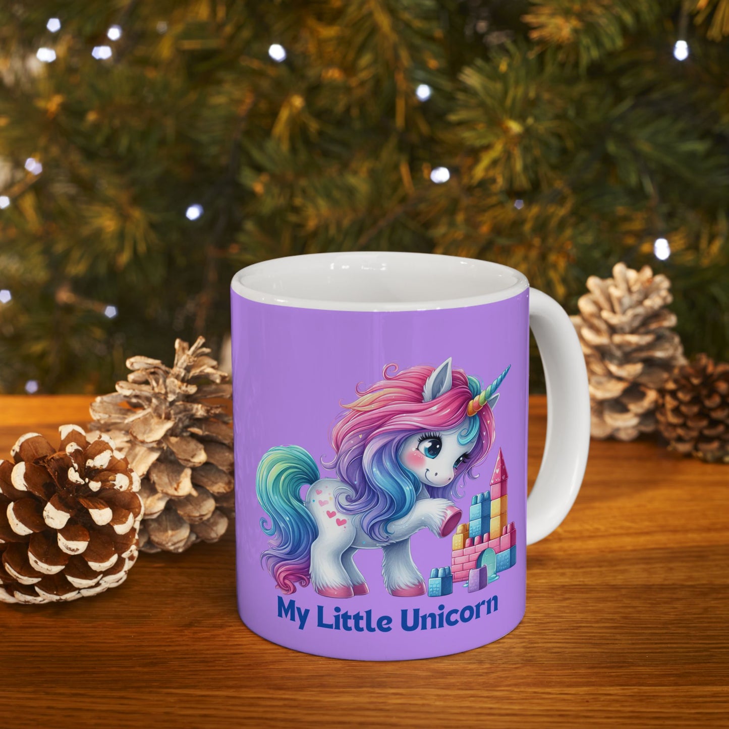 My Little Unicorn Castle Mug 11-15 Ounces Purple