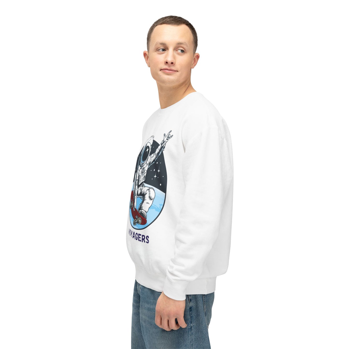 Unisex Long Sleeves Lightweight Crewneck Sweatshirt