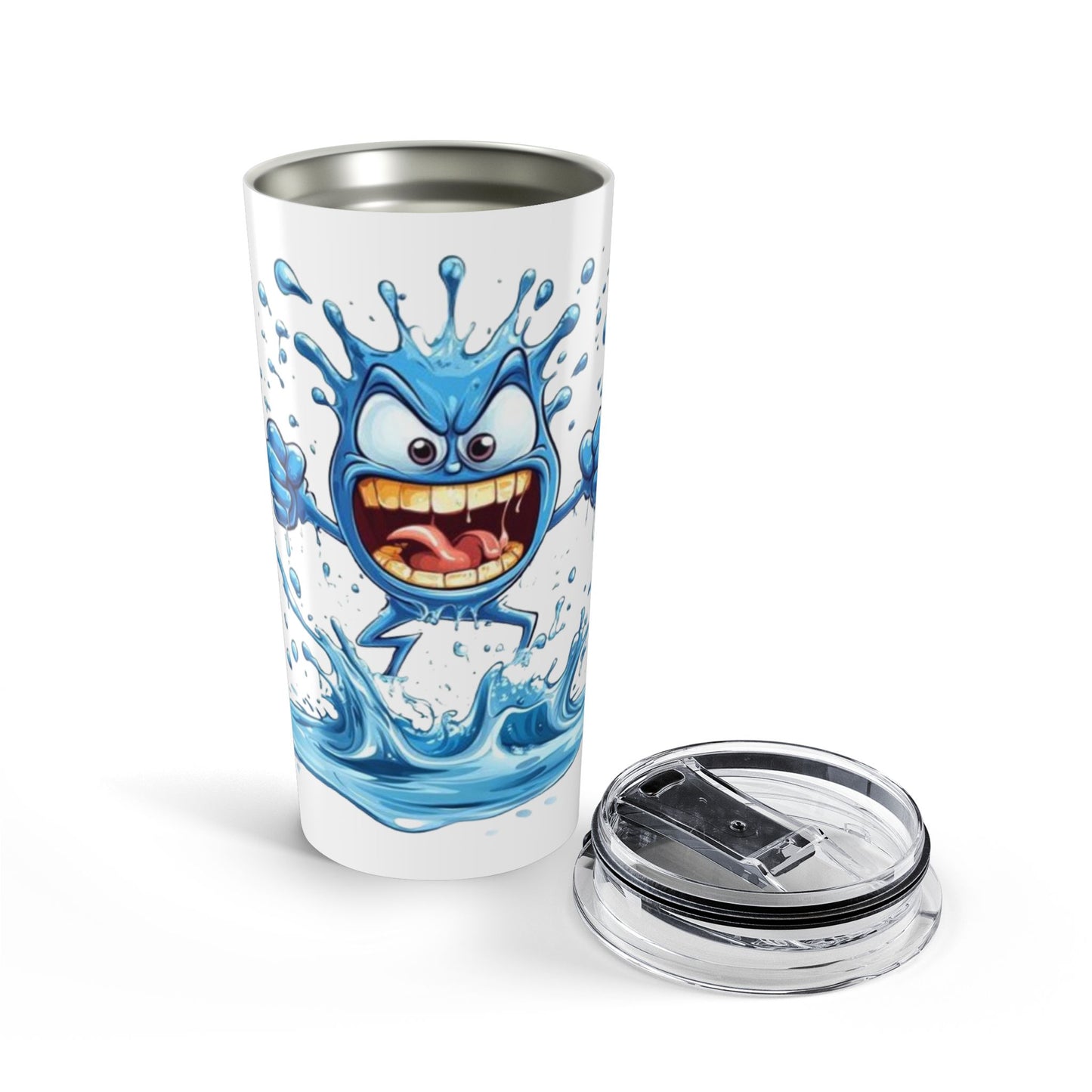 Angry Water Tumbler 20 Ounces White