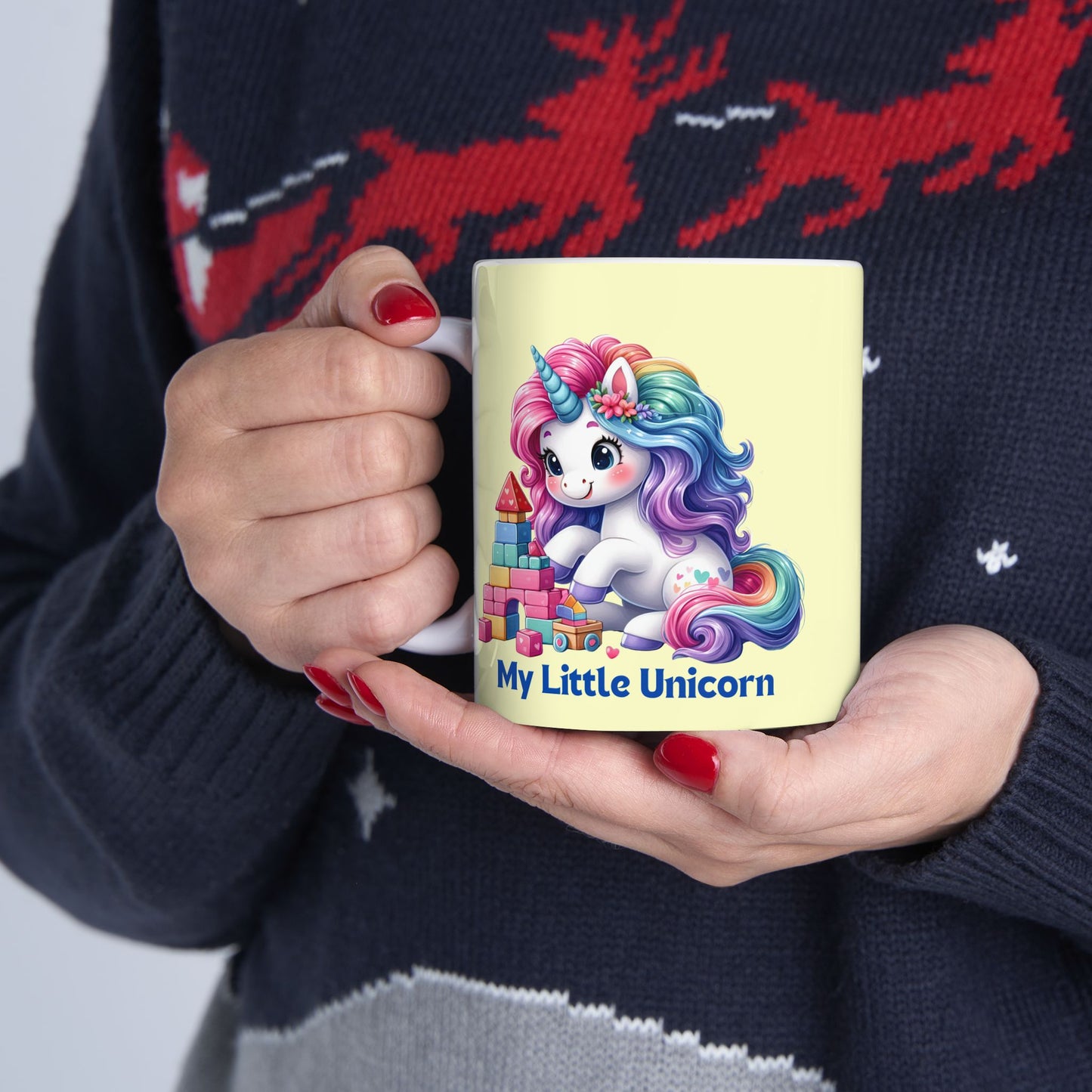 My Little Unicorn Candy Mug 11-15 Ounces Yellow