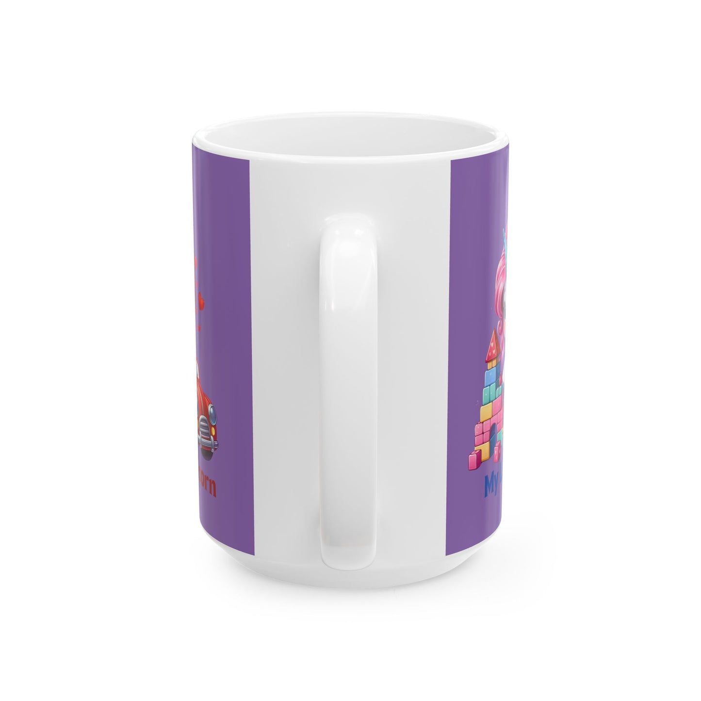 My Little Unicorn Castle Mug 11-15 Ounces Light Purple