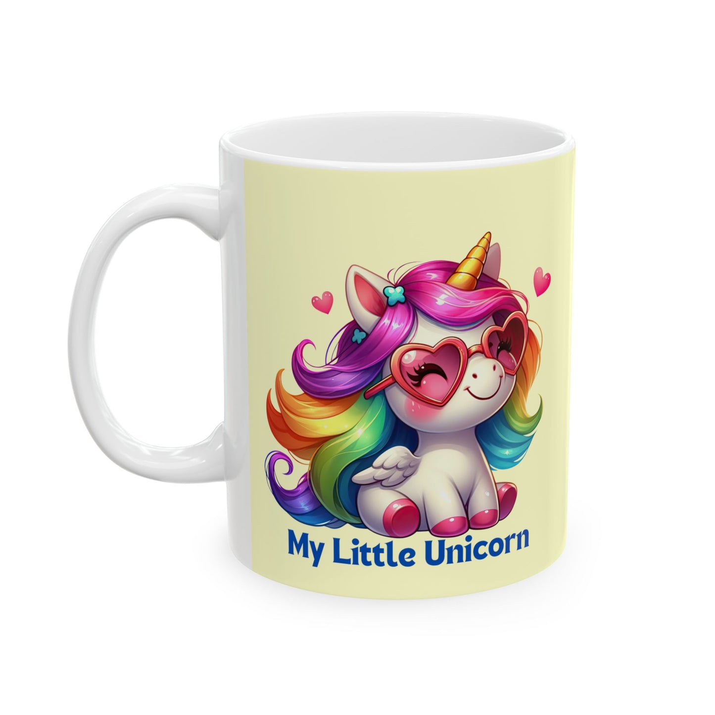 My Little Unicorn Rainbow Mug 11-15 Ounces Yellow