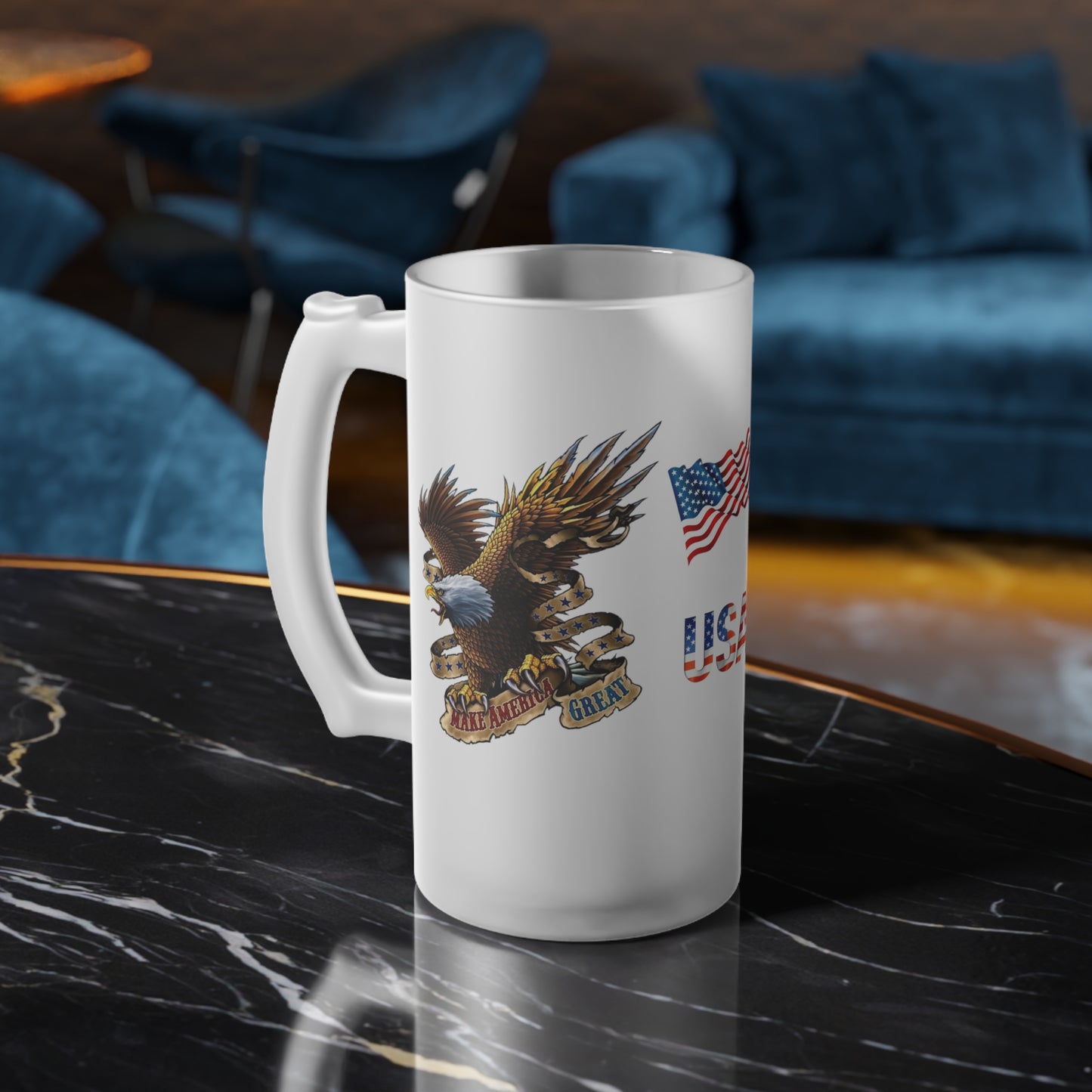 Frosted Glass Beer Mug