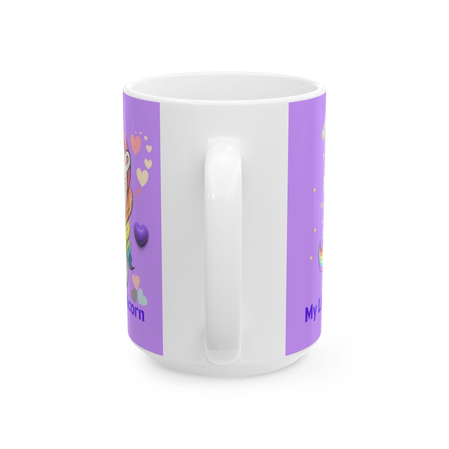 My Little Unicorn Balloons Mug 11-15 Ounces Purple