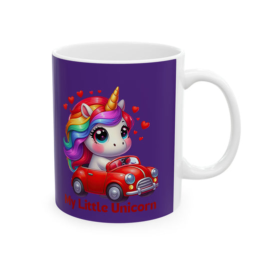 My Little Unicorn Castle Mug 11-15 Ounces Purple