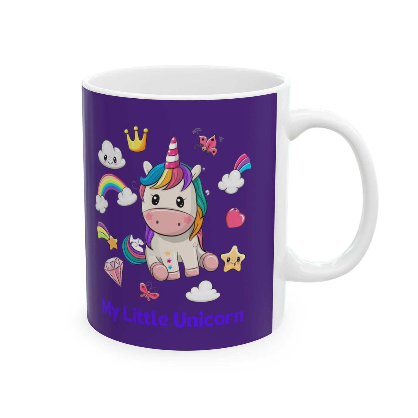 My Little Unicorn Fantasy Mug 11-15 Ounces Purple