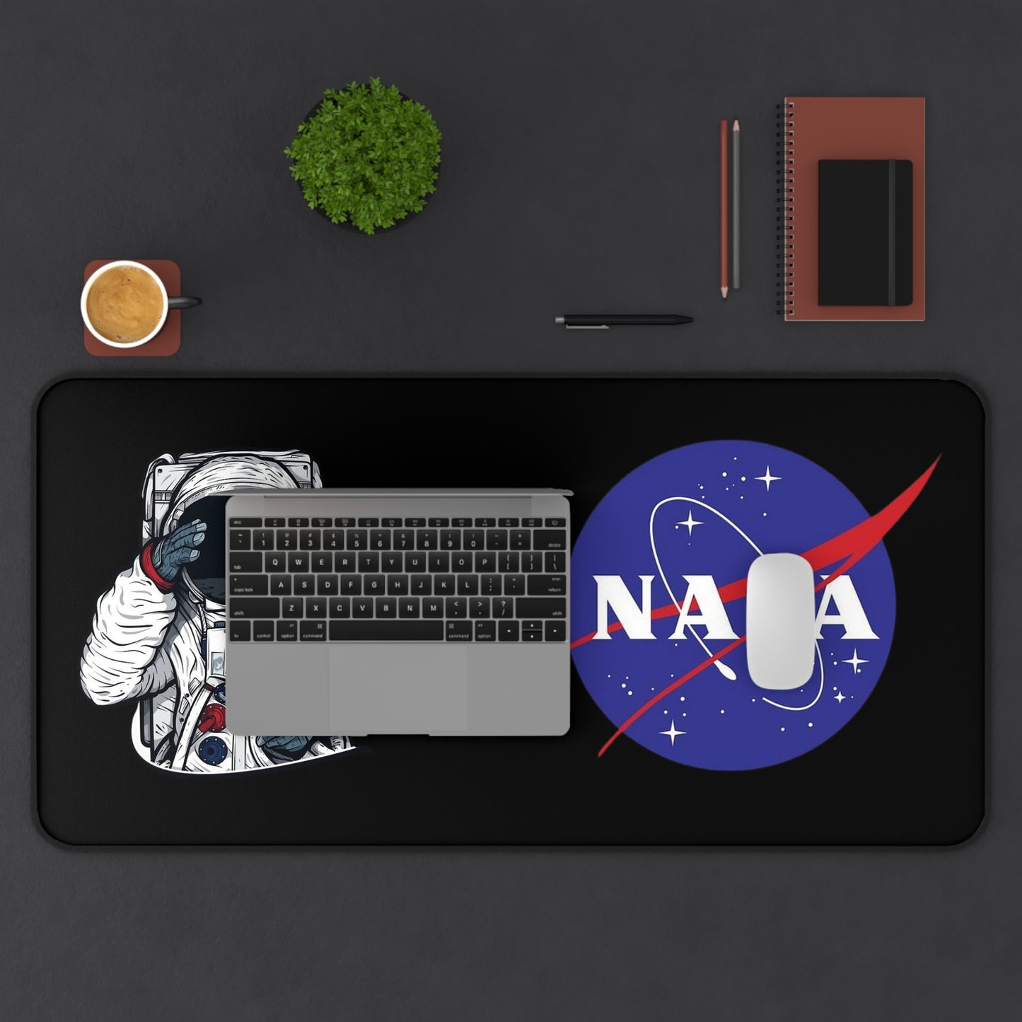 Nasa Mouse Pad Black