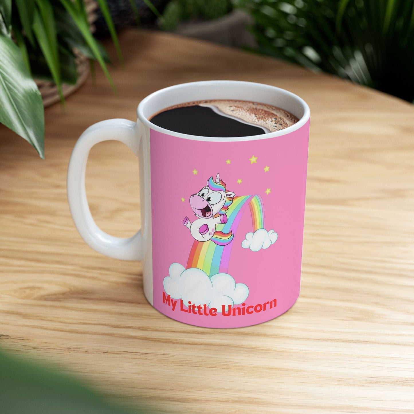 My Little Gold Star Unicorn Mug 11-15 Onces Pink