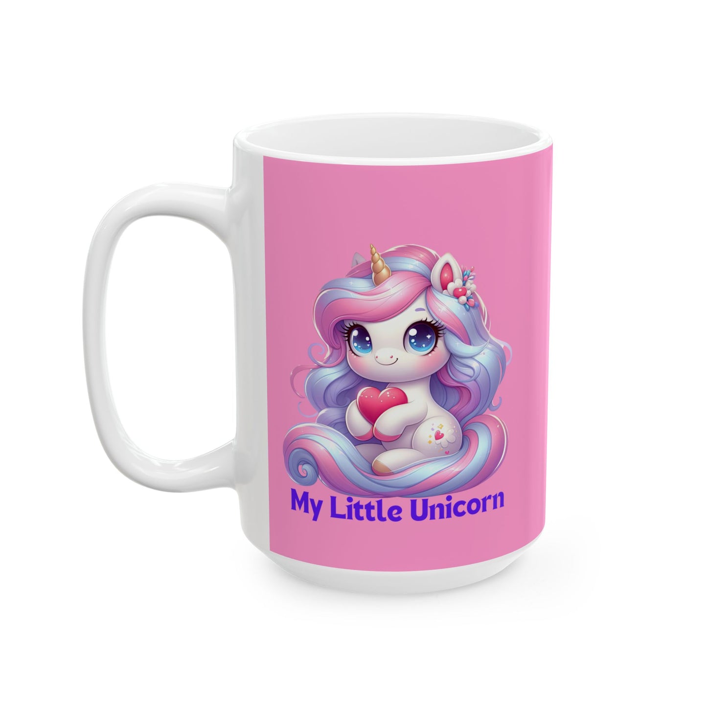 My Little Unicorn Horse Mug 11-15 Ounces Pink