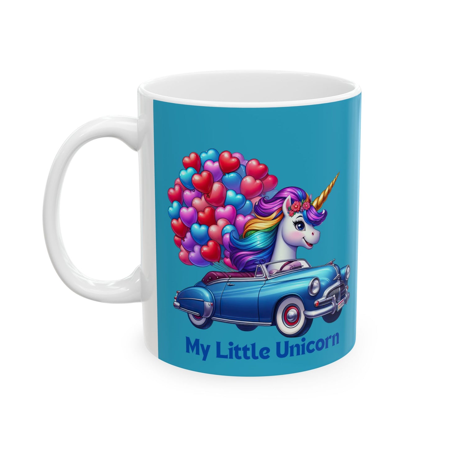 My Little Unicorn Horse Mug 11-15 Ounces Turquoise