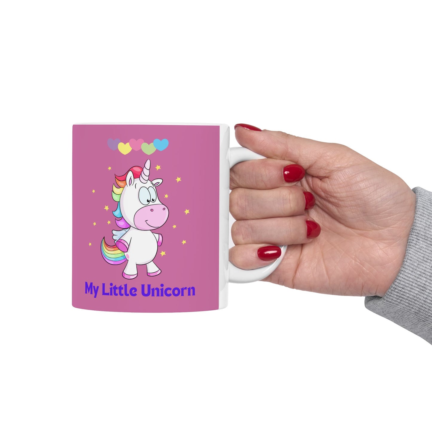 My Little Unicorn Love Mug 11-15 Ounces Light Pink