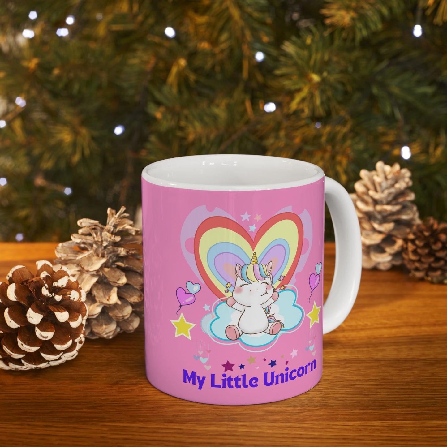 My Little Unicorn Love Mug 11-15 Ounces Pink