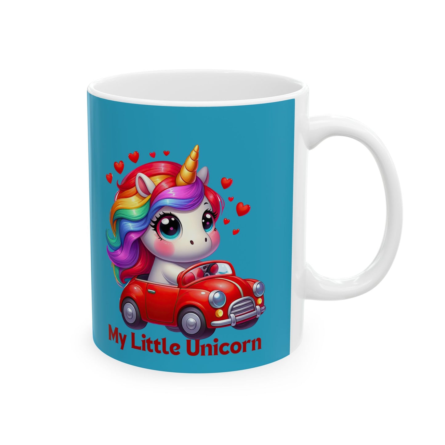 My Little Unicorn Castle Mug 11-15 Ounces Turquoise