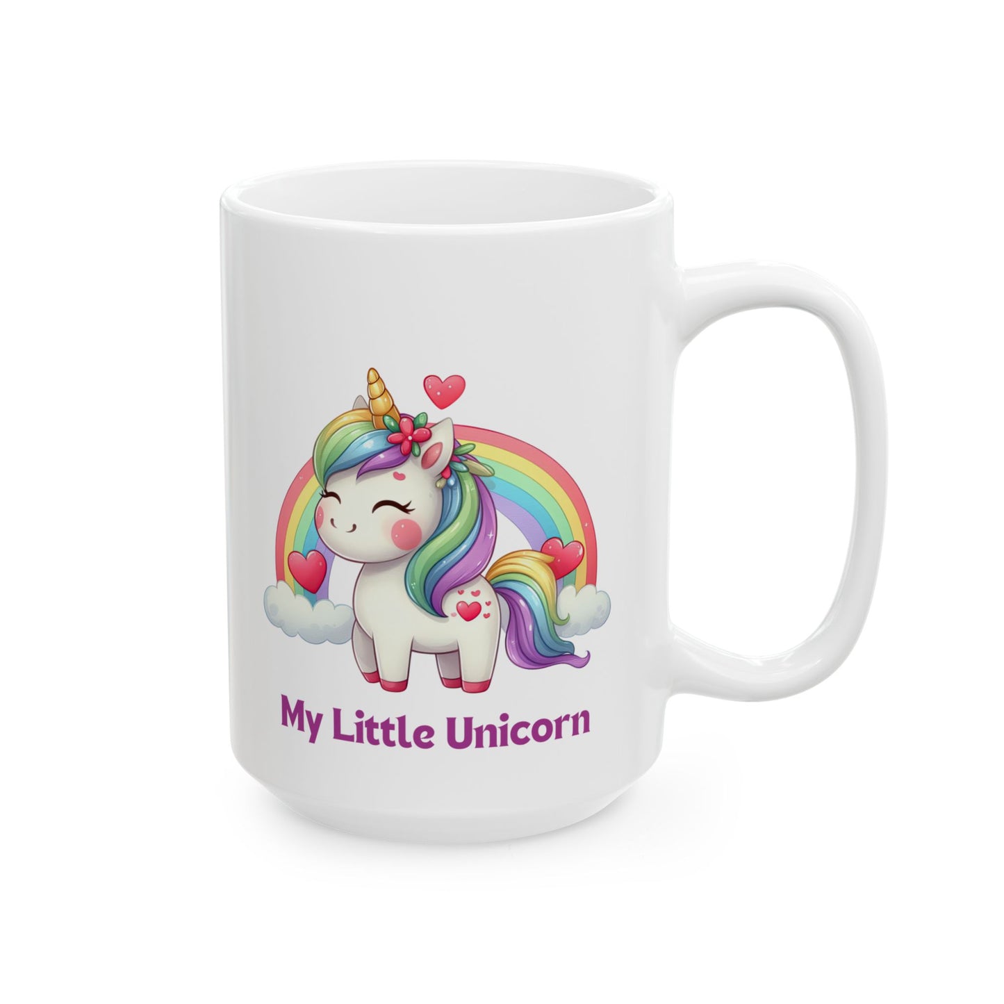 My Little Unicorn Rainbow Mug 11-15 Ounces White