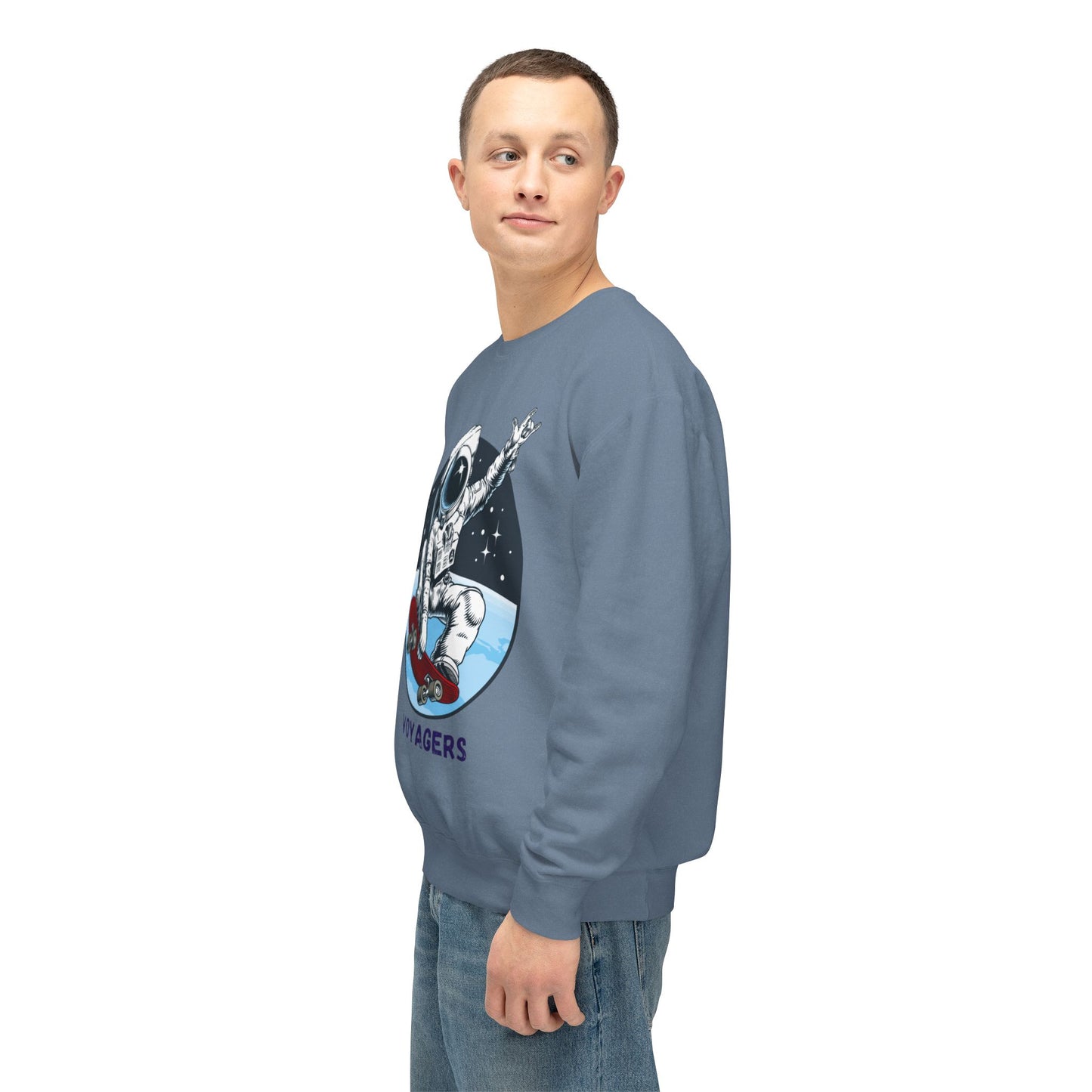 Unisex Long Sleeves Lightweight Crewneck Sweatshirt