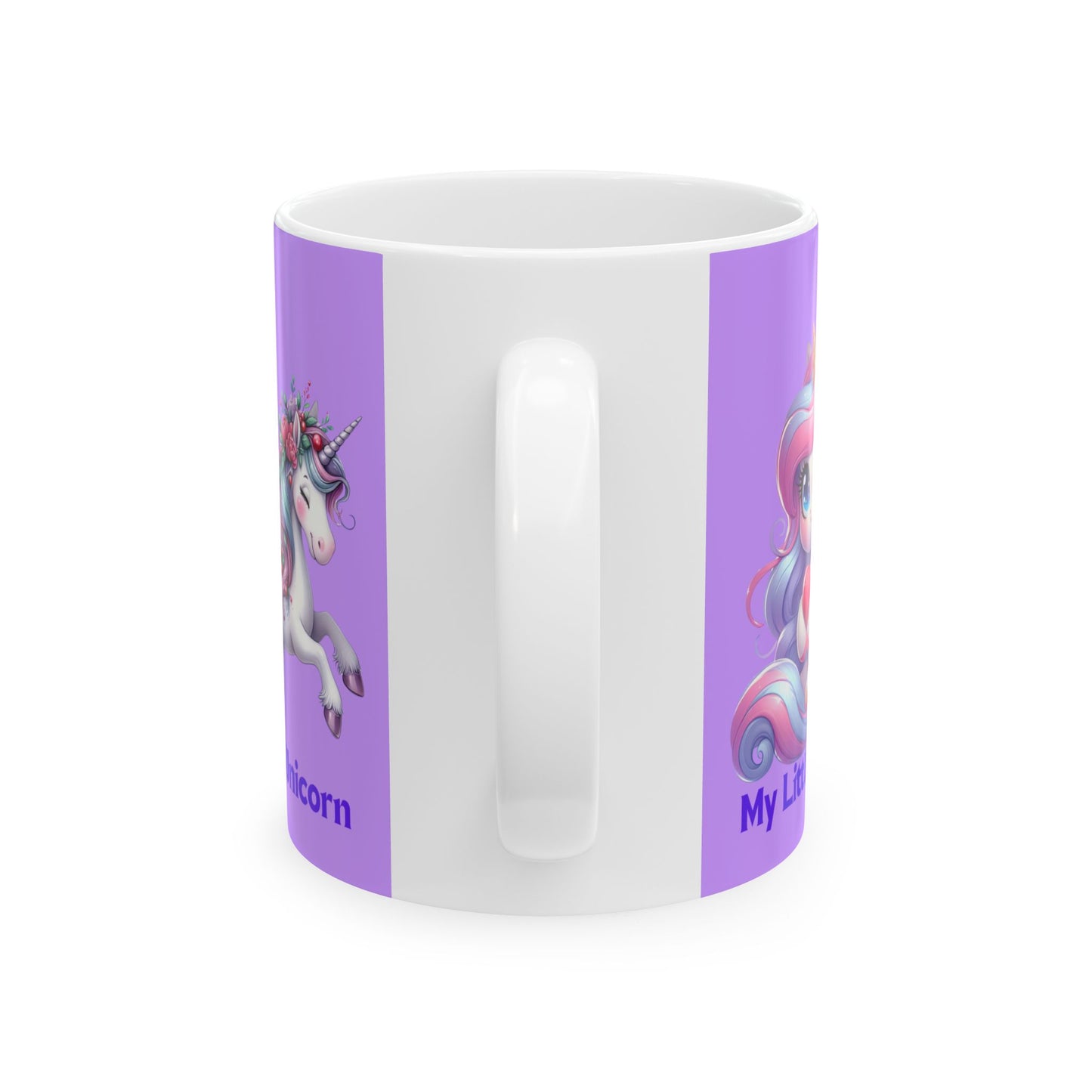My Little Unicorn Horse Mug 11-15 Ounces Purple