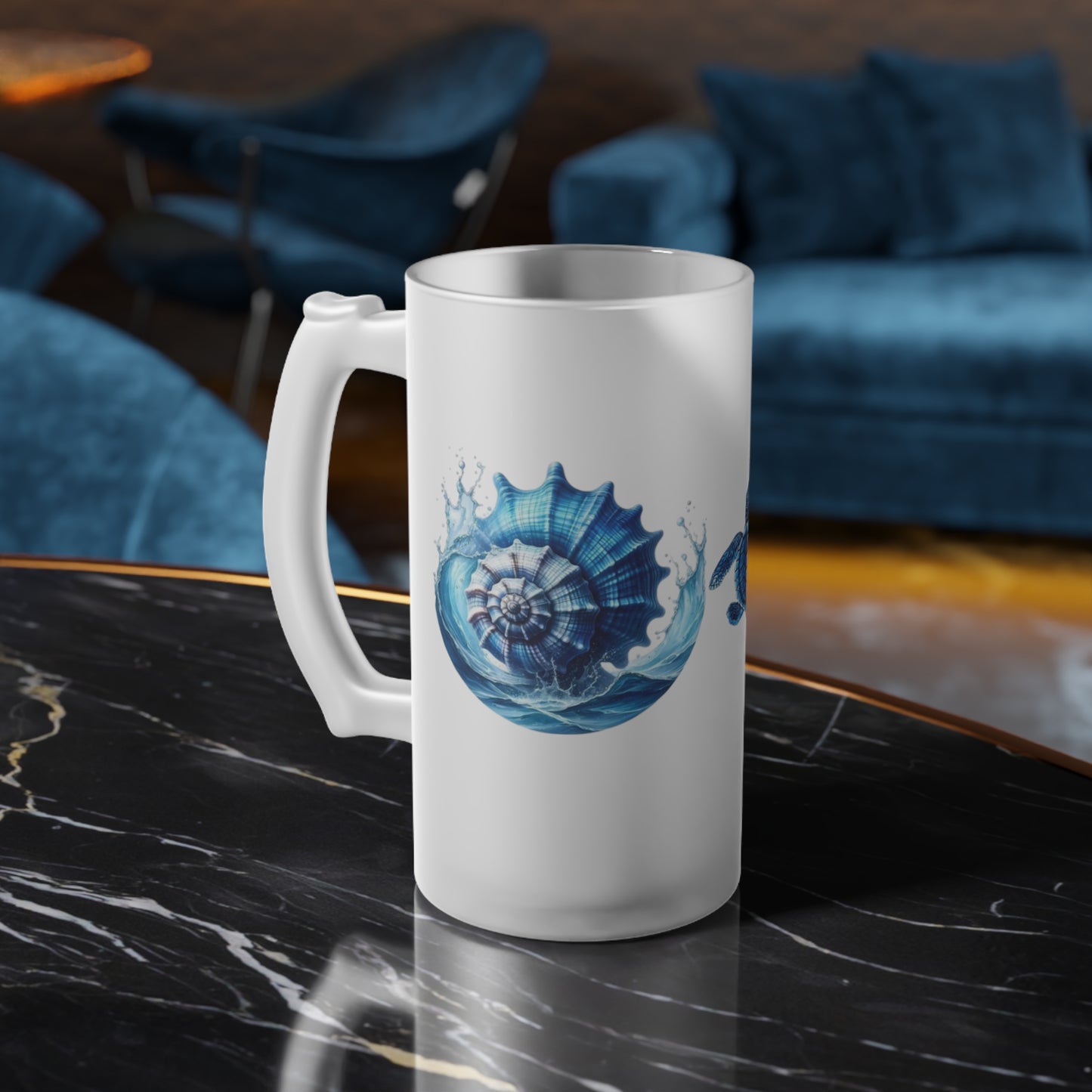 Frosted Glass Beer Mug